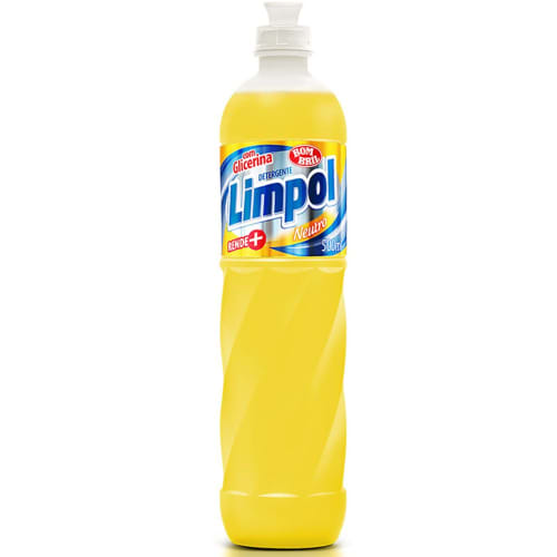 Detergente Líquido Neutro Limpol 500ml - 24 Unidades